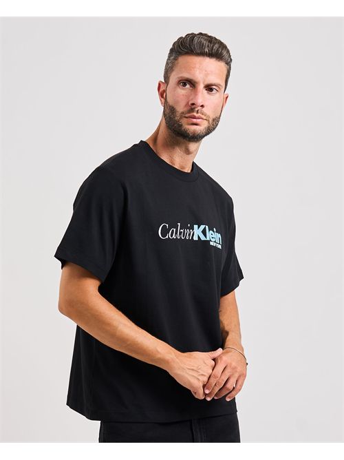 Calvin Klein men's black cotton t-shirt CALVIN KLEIN | LV04RD822GUB1